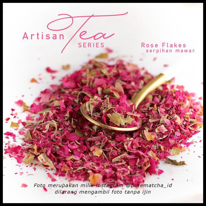 

Artisan Tea Cafe - Rose Flakes 50Gr Mawar Kering Hancur Dried Rosebud