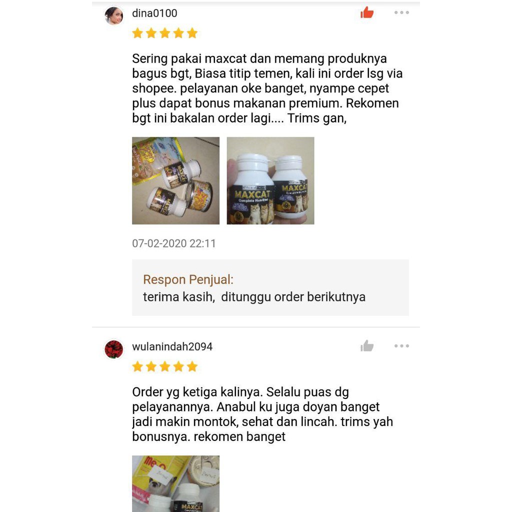 [AB02] MAXCAT VITAMIN LENGKAP PENGGEMUK KUCING PENAMBAH BERAT BADAN NAFSU MAKAN ANTI BODY