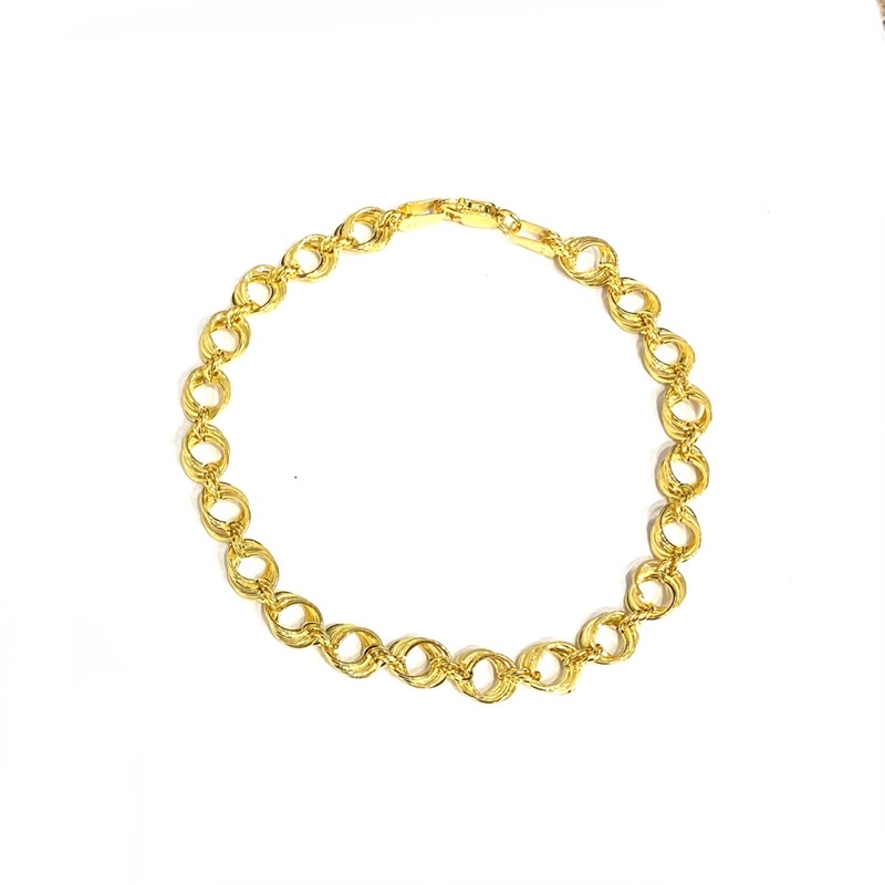 Gelang Fancy Korea Gelang Emas Asli Kadar 700