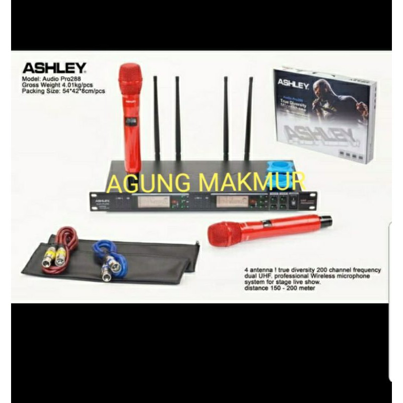 MIC WIRELESS ASHLEY PRO 288 MIKROFON ASHLEY PRO288