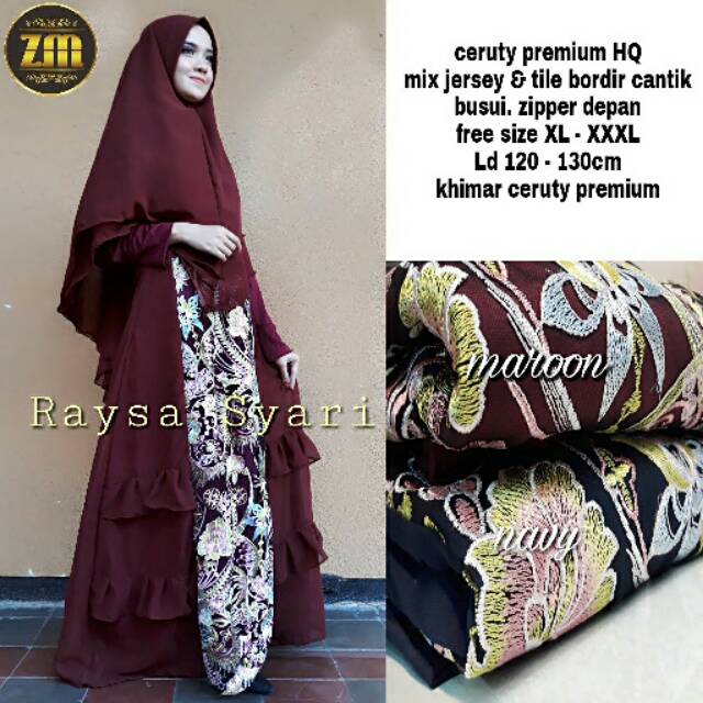 RAYSA SYAR'I PREMIUM CERUTY PREMIUM HQ MIX JERSEY