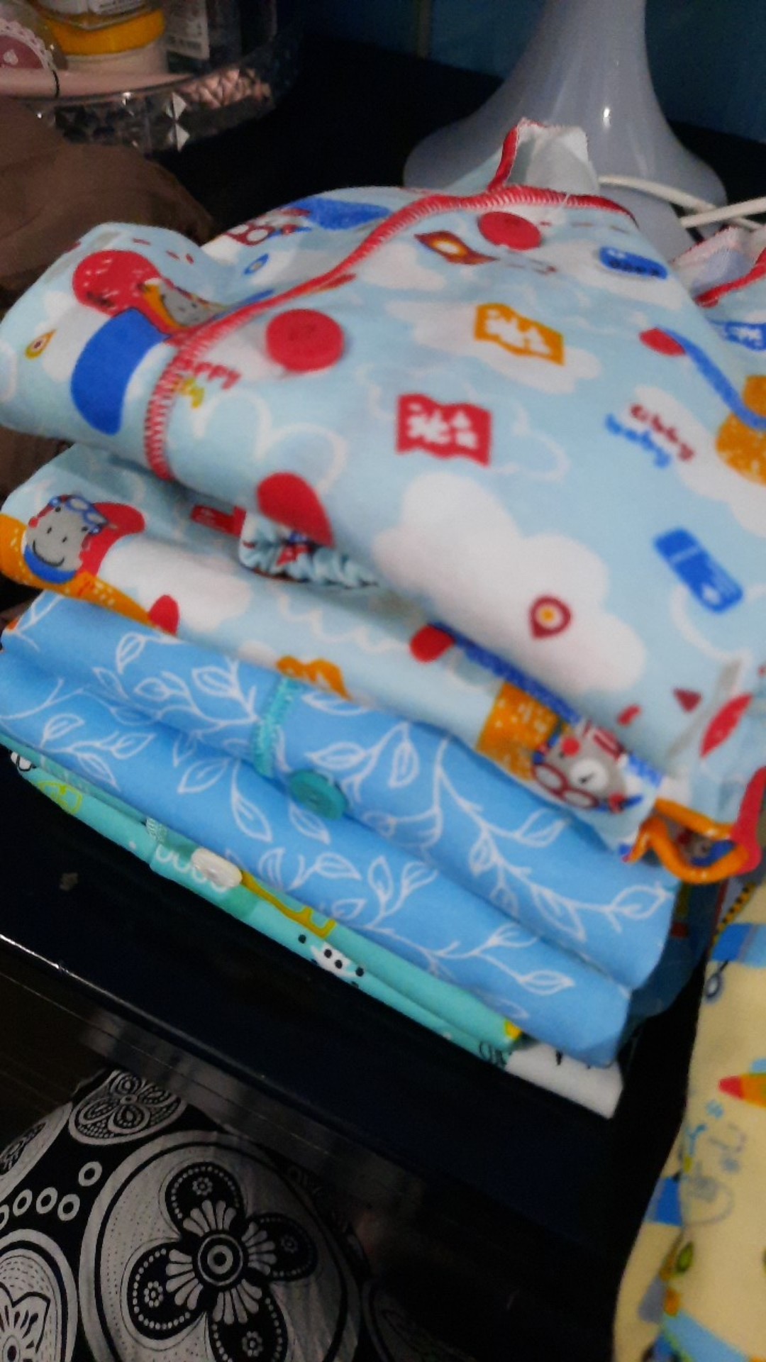 3pcs Libby [ Panjang ] Batik Boy Series [ 2 ] - New Born - Kancing Depan .