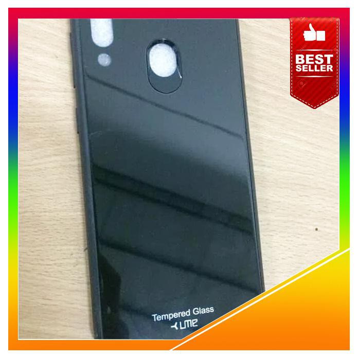Acc Hp Samsung M20 New Black Case Cover Glass Ume Original Anti Baret Black