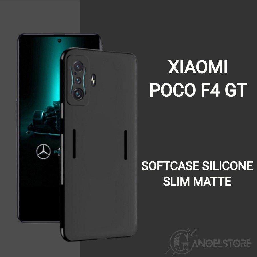 P/B- Case COVER  Xiaomi POCO F4 GT 5G (2022) Terbaru Softcase Slim Matte Black Protect Camera TPU Silicone