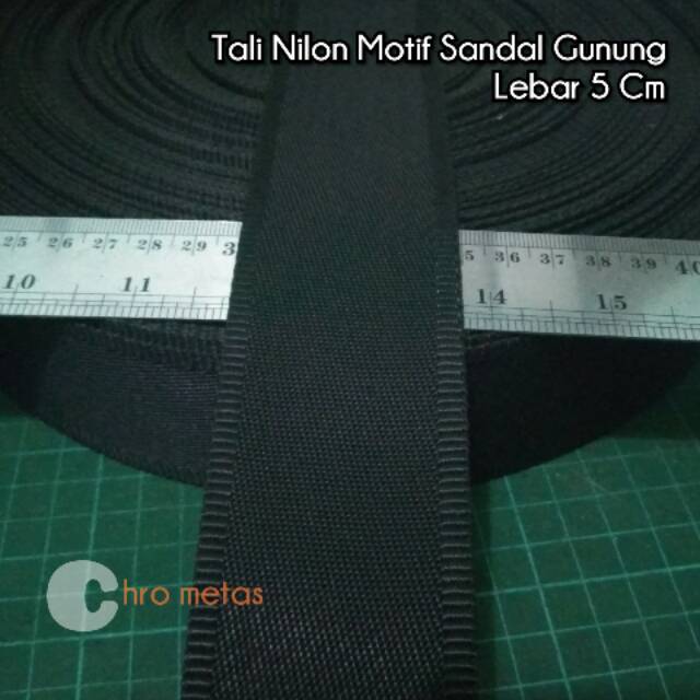 Tali Webbing Strap Nilon Nylon Motif Sandal Gunung Lebar 5 Cm - NG50