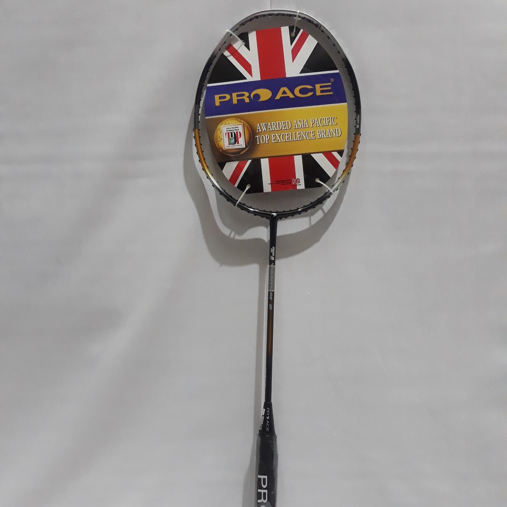 Raket Original Pro Ace Titanium 8 Bonus Komplit Badminton