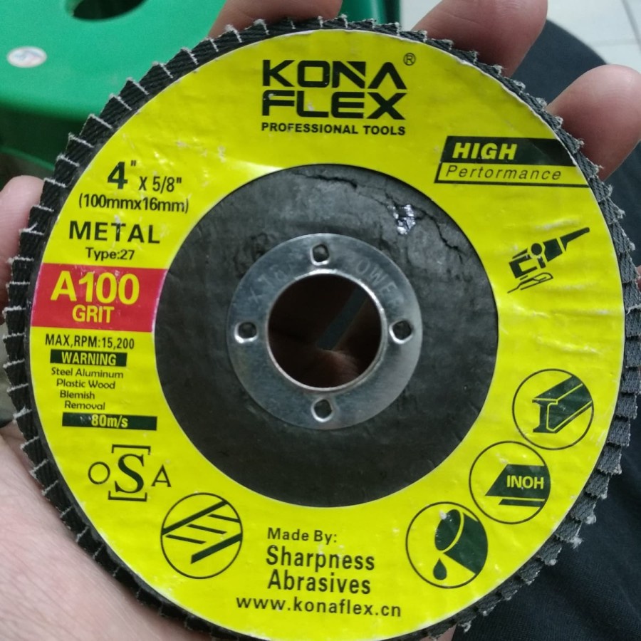 Amplas Susun Gerinda konaflex Amplas flap disc eco 4"