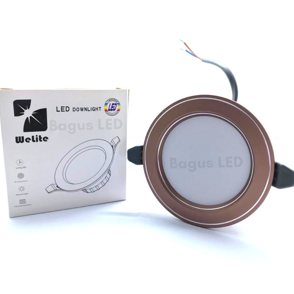 Lampu Downlight 3 CAHAYA dalam 1 LAMPU LED 5W Bulat Termurah Bergaransi