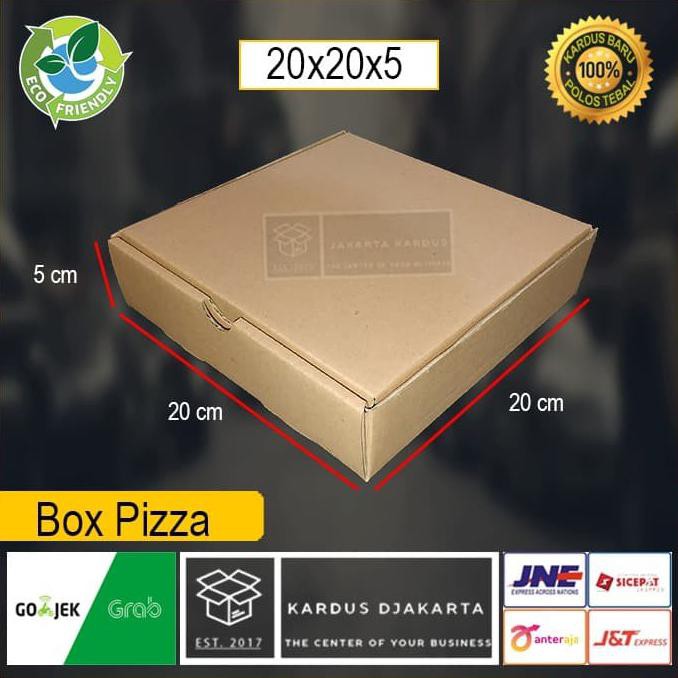 

Kardus|Box Pizza Uk. 20X20X5 Polos Dan Baru