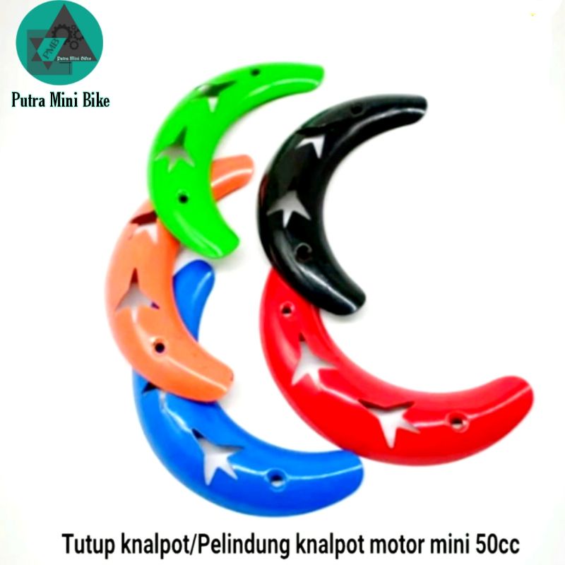 Cover pelindung knalpot mini trail-tutup knalpot motor mini trail