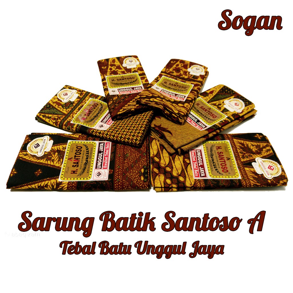 Kain Sarung Batik H Santoso A Halus Bagus Kwalitas istimewa