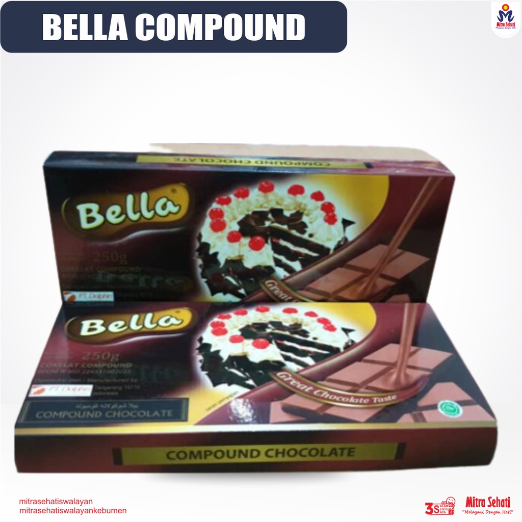 

BELLA COMPOUND 250gr / DARK CHOCHO / CHOCHOLATE [ Mitra Sehati Swalayan ]