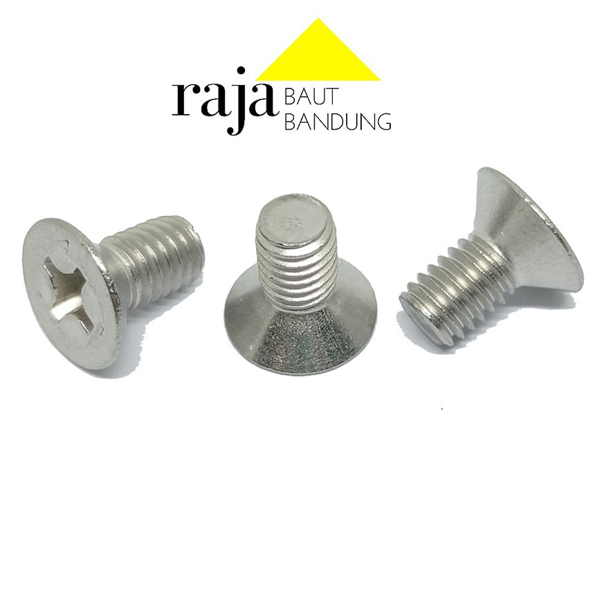 10 PCS BAUT JF M5 STAINLESS STEEL BAUT OBENG ANTI KARAT