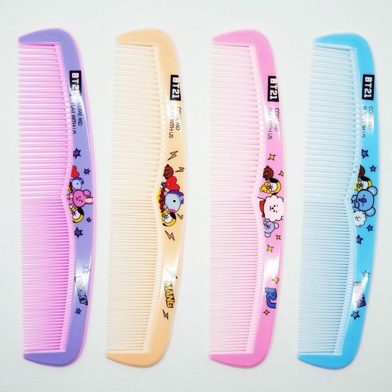 ❤LAMONNA❤ SISIR RAMBUT BT21 BTS-Sisir Rambut Panjang-Sisir Kartun Lurus Murah
