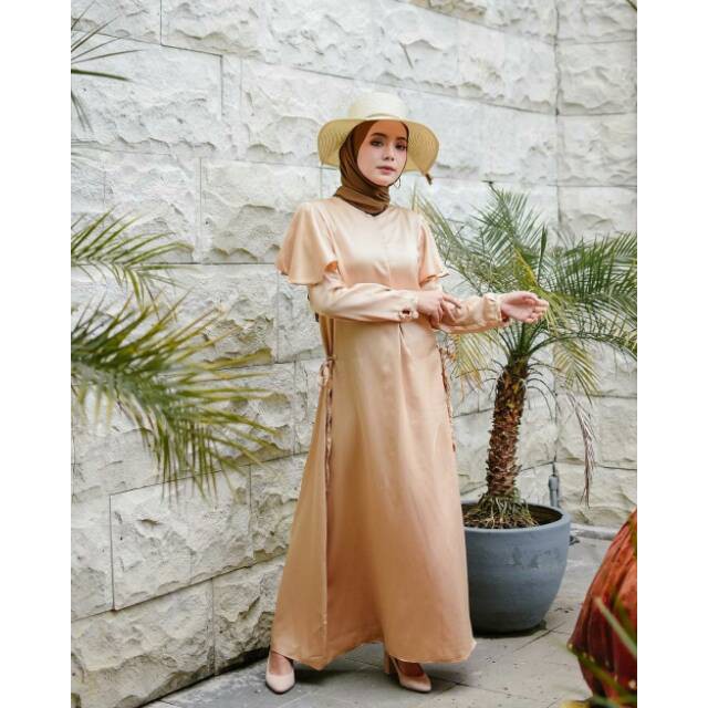 PAKAIAN MUSLIM WANITA - CINNAMON DRESS - DRESS WANITA - BAJU HIJAB - PAKAIAN TERLARIS