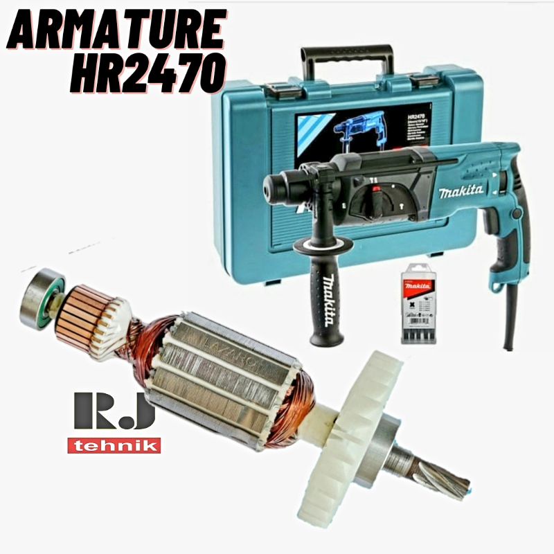 Makita HR2470 Armature Angker Spare Part Bor Hammer HR2470 2460
