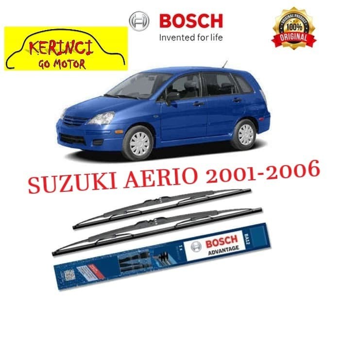 WIPER SUZUKI AERIO 2001-2006 BOSCH ADVANTAGE 22&quot; &amp; 18&quot; SEPASANG WIPER