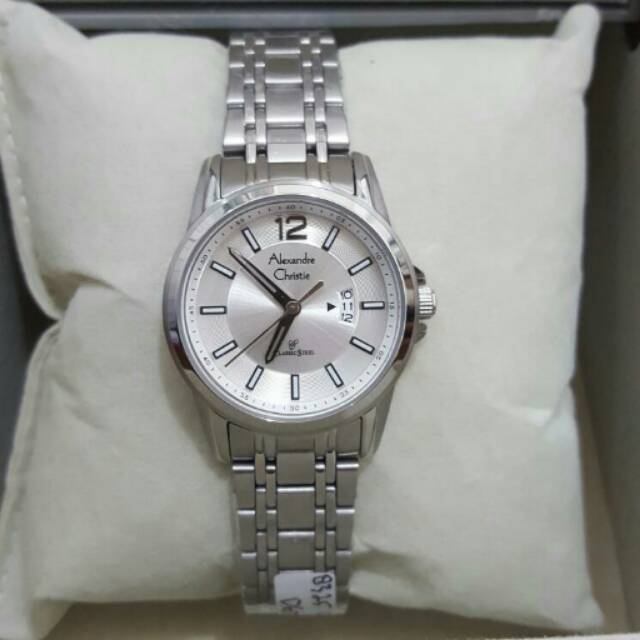 Jam Tangan Wanita Alexandre Christie Ac-8325 Silver Original