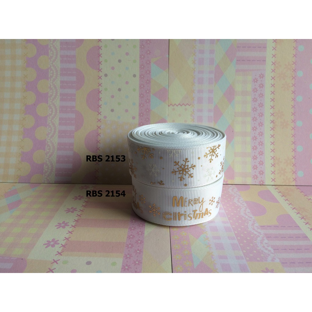 

[10 YARD] PITA GROSGRAIN MOTIF NATAL SALE RBS 2153,2154