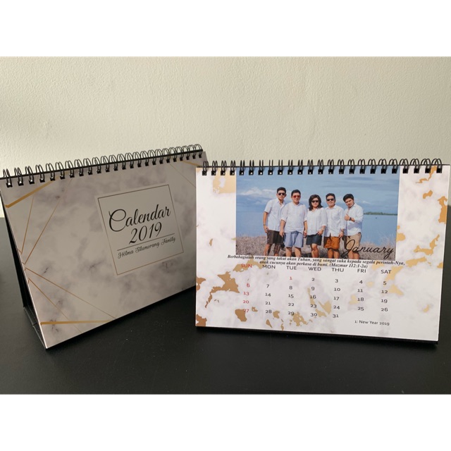 

Kalender duduk board A5 7 lembar