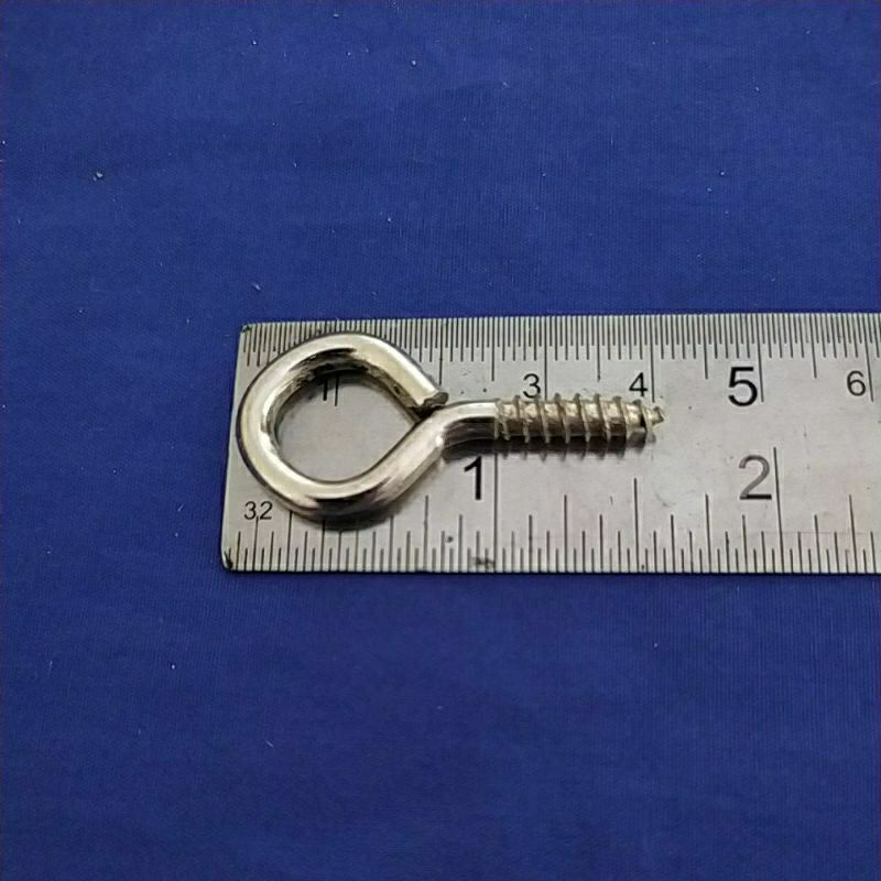 Skrup Gantung mata Tutup Screw Eyes no 10 isi 5 pcs