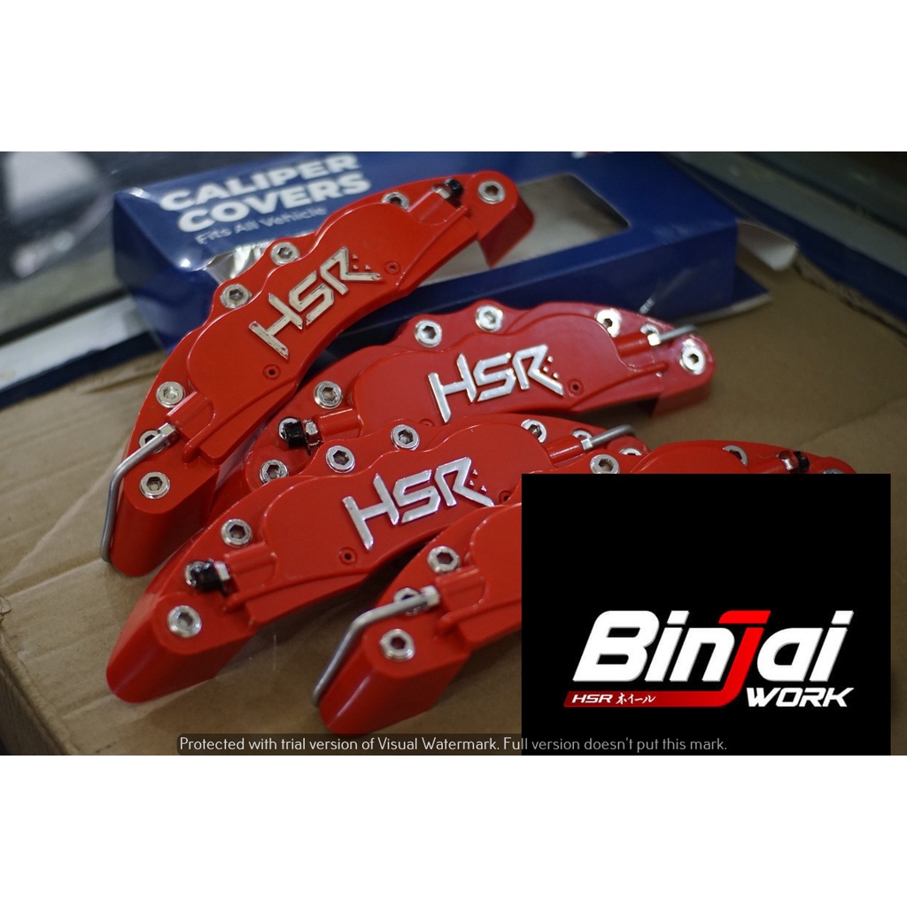 Cover Rem HSR Wheel Merah Caliper Disk Brake Red Disc Brake Universal brembo