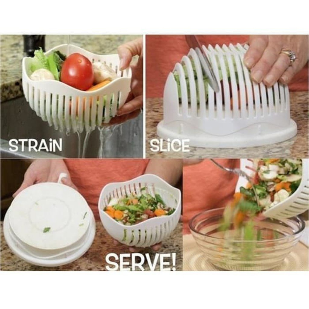 Salad Cutter Bowl Sayur Buah Sehat Salad Maker