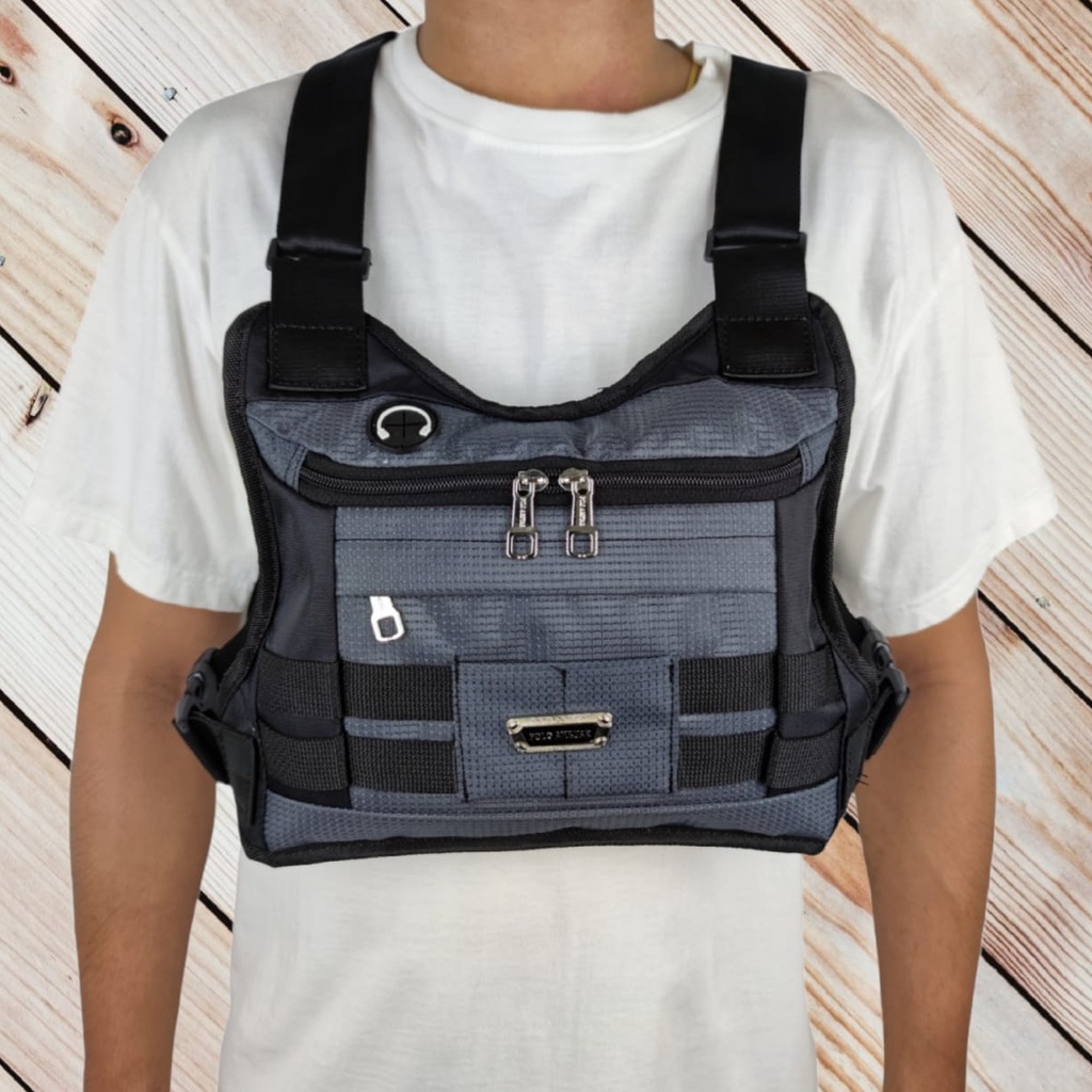 Tas Dada Terbaru Chest Bag Tas Selempang Dada Chest Rig Bag Tas Rompi Serbaguna Tas Sepeda