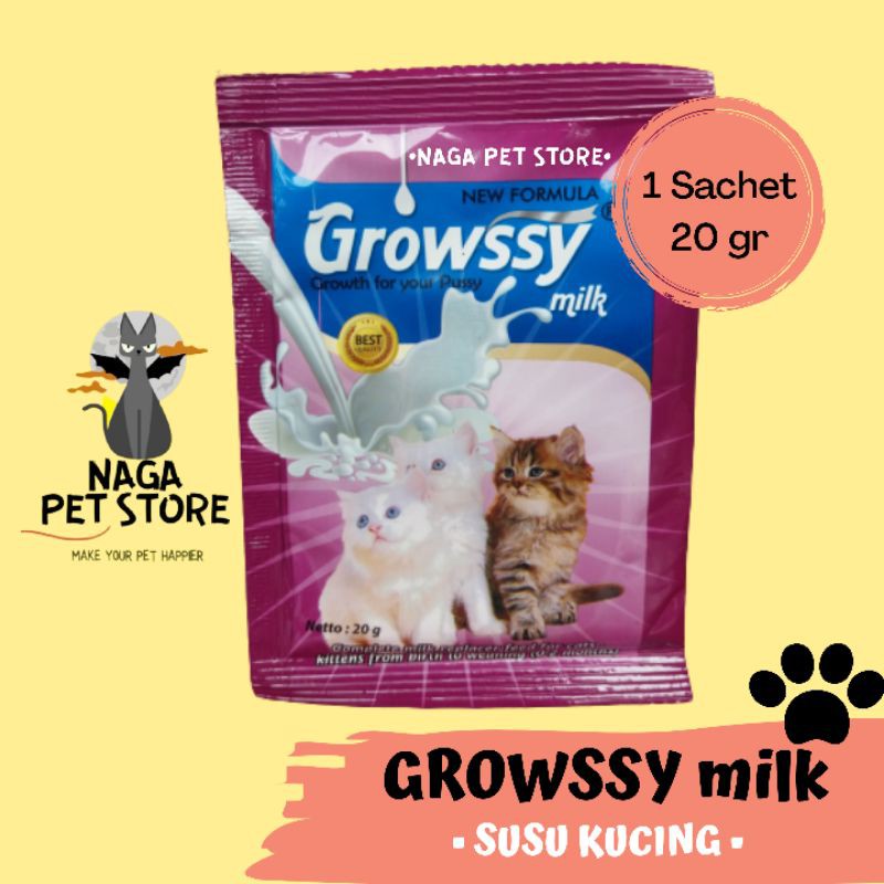 

SUSU KUCING GROWSSY MILK • 1 SACHET 20gr