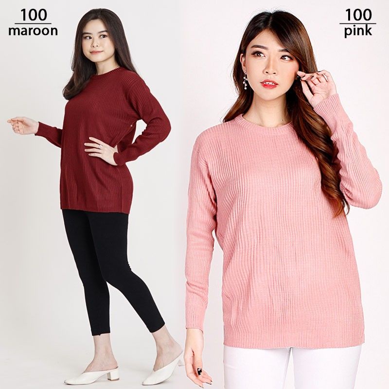 Premium Boxy Jumbo Tebal XL - XXL| Sweater Rajut Korea