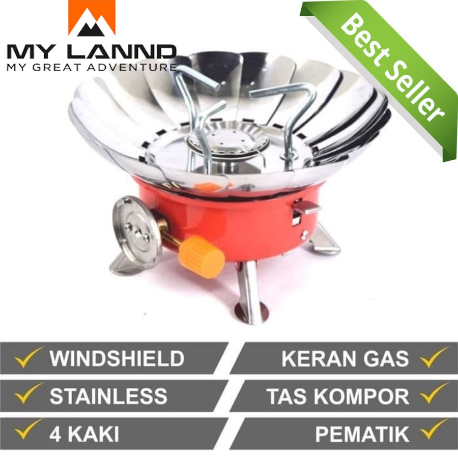 Kompor Kembang Kompor Camping K-203 Portable Stove Kompor Mini