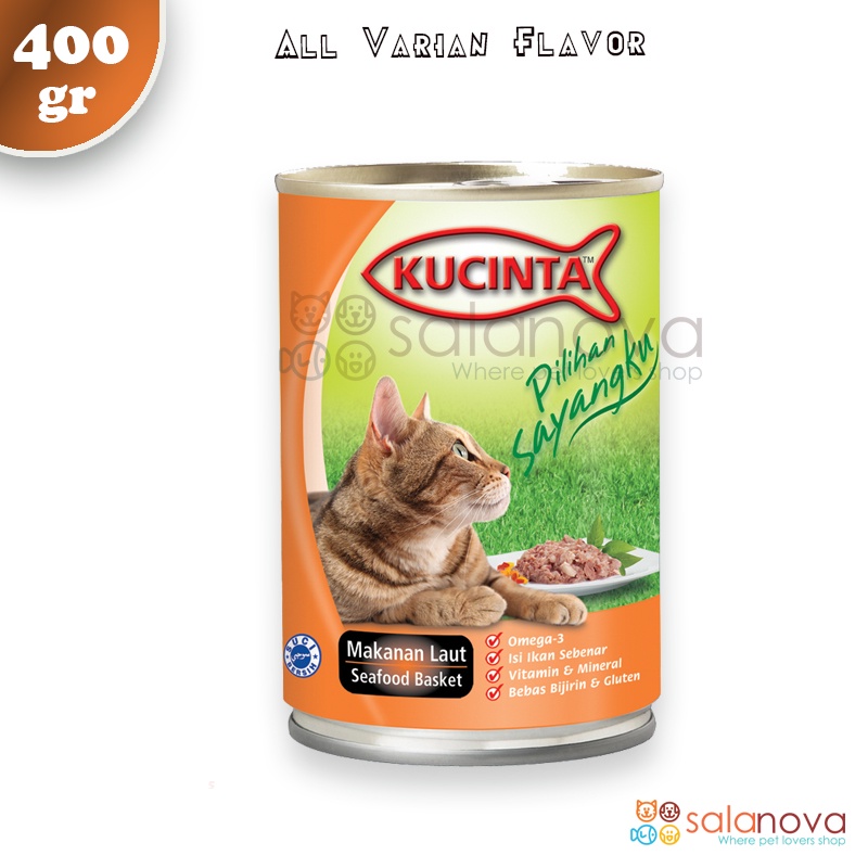 Kucinta Kaleng 400gr Makanan Kucing Basah