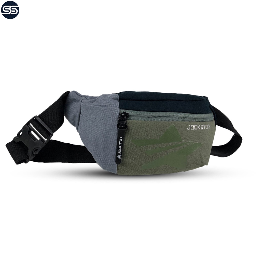 Tas Selempang Pria Original Jackstar Waistbag Distro Slempang  Sling Bag  Cowok Cewek Terbaru