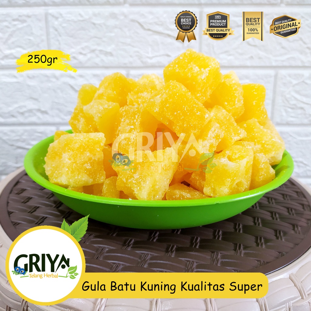 

Gula Batu Kuning Netto 250gr