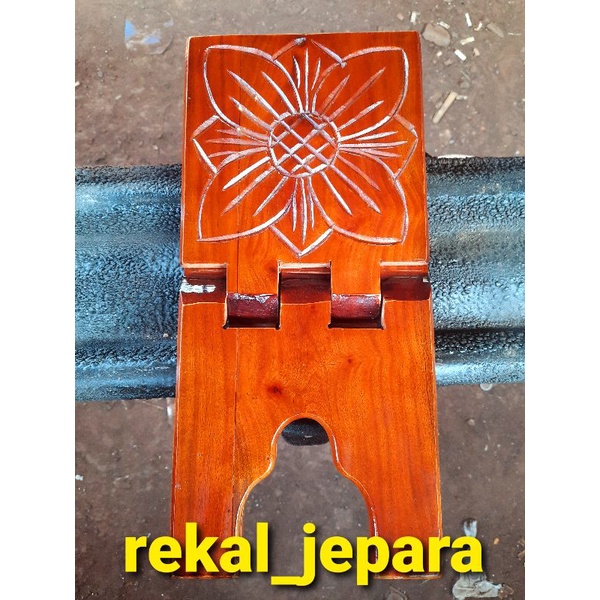 Rekal Al-Quran/Rekal Kayu/Meja Mengaji/Motif Ceplok