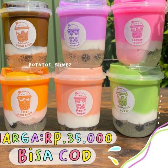 Ω PROMO Boba Slime Potatos | Potatos_Slime2 200ml dan 380ml ♩