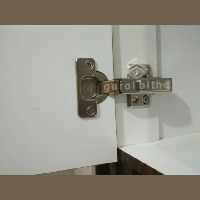kitchen set atas 2 pintu putih glossy