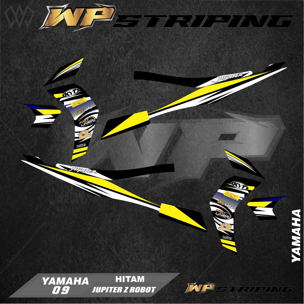 STRIPING JUPITER Z ROBOT 2010 - STIKER VARIASI LIST SKOTLET YAMAHA JUPITER Z ROBOT - 09