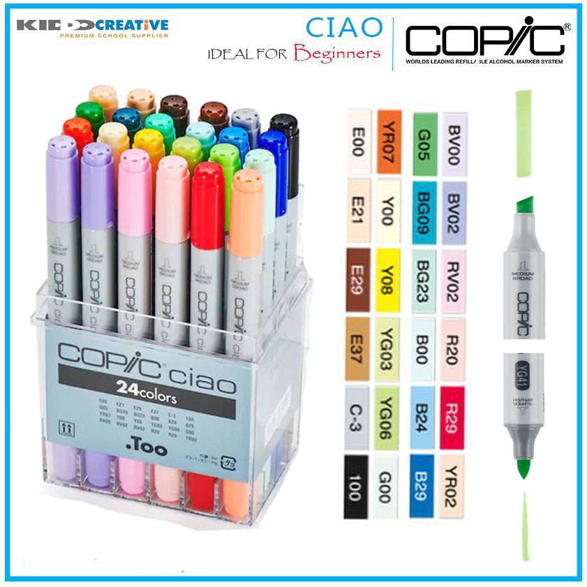 

COPIC CIAO 24 COLOR SET BASIC