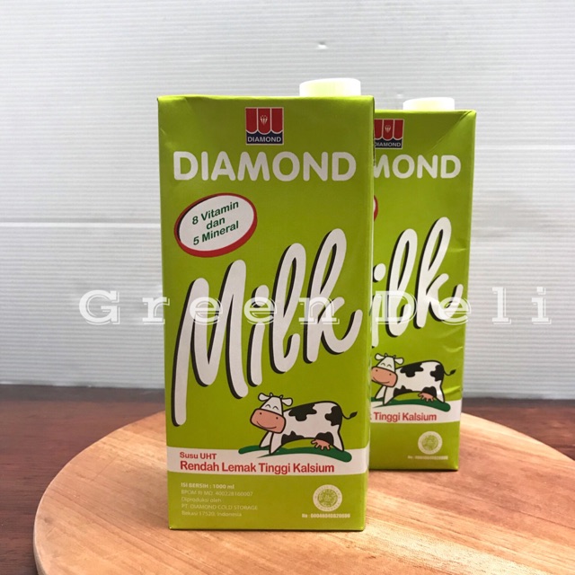 

(1 Karton) Diamond Susu UHT Milk Low Fat 1 Liter