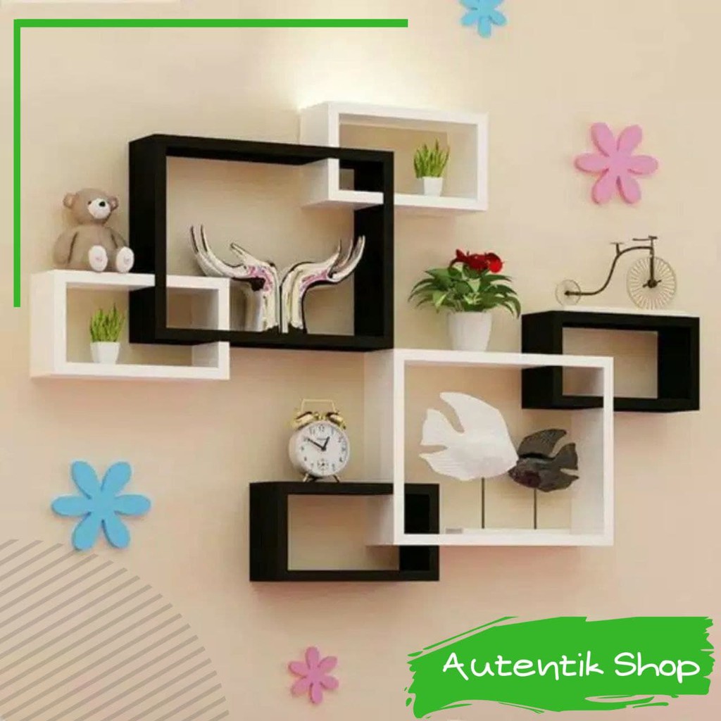 rak dinding minimalis / rak dinding kamar / rak kayu / rak dinding kotak