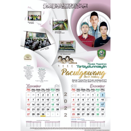 

kalender 2023 pondok paculgowang jombang