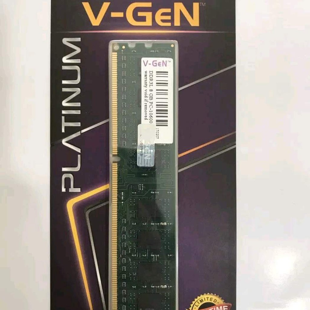 V-GEN DDR3L 8GB PC12800 1600Mhz PC RAM MEMORY