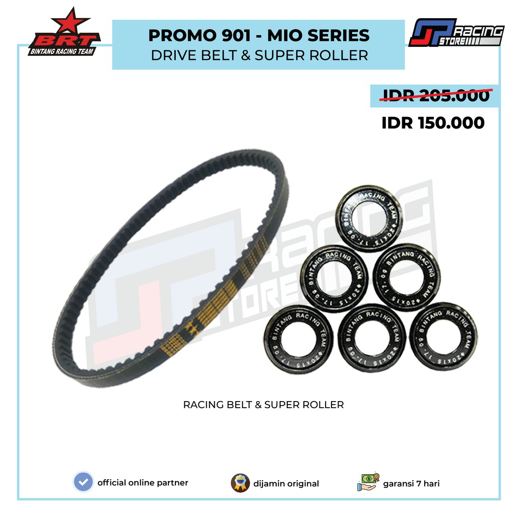 Jual BRT Drive Belt With Super Roller Mio Series/Mio Sporty | Shopee