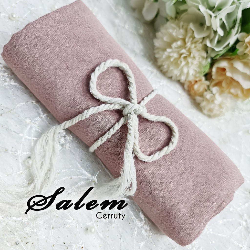Part 1 Pasmina Polos Ceruty Baby Doll Pilih Warna [ Pilih Warna ]-salem