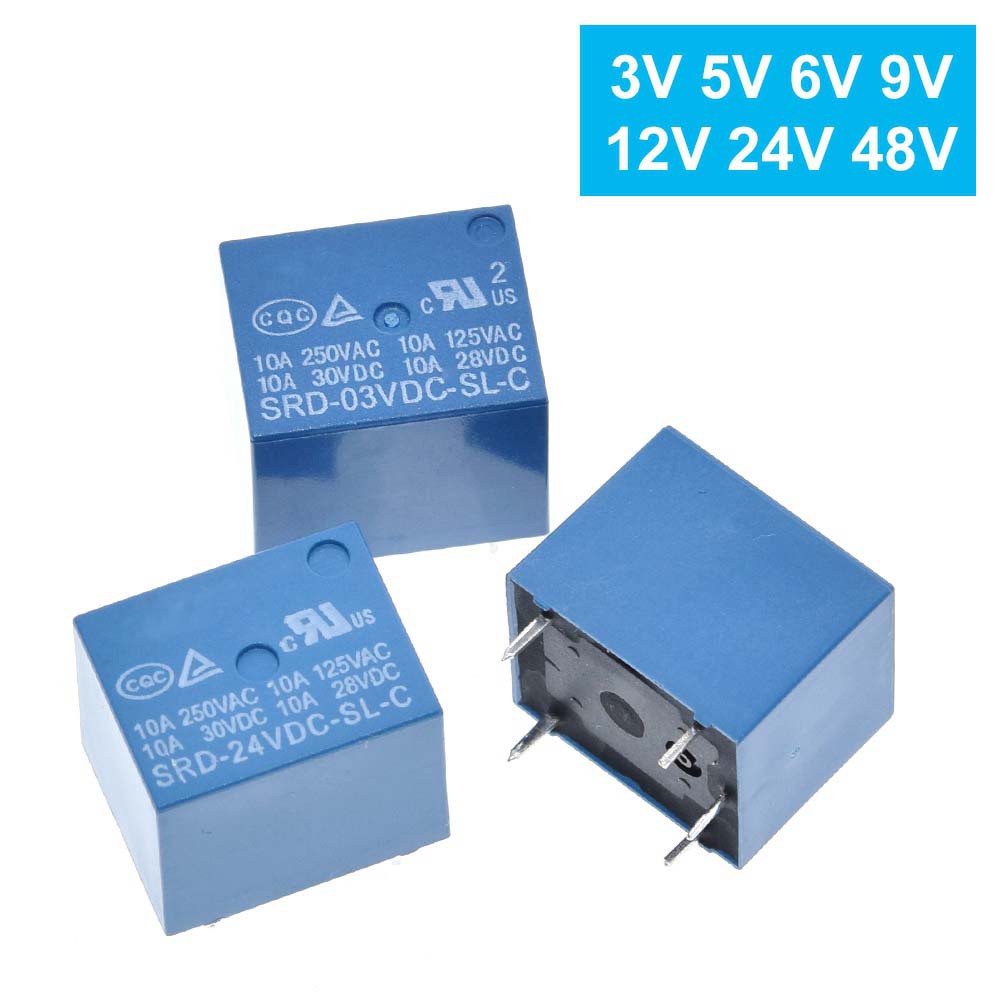 Lanfy Modul Relay Power 5-pin Srd-03Vdc-Sl-C Srd-09Vdc-Sl-C Srd-12Vdc-Sl-C 10a-c-lc 250v