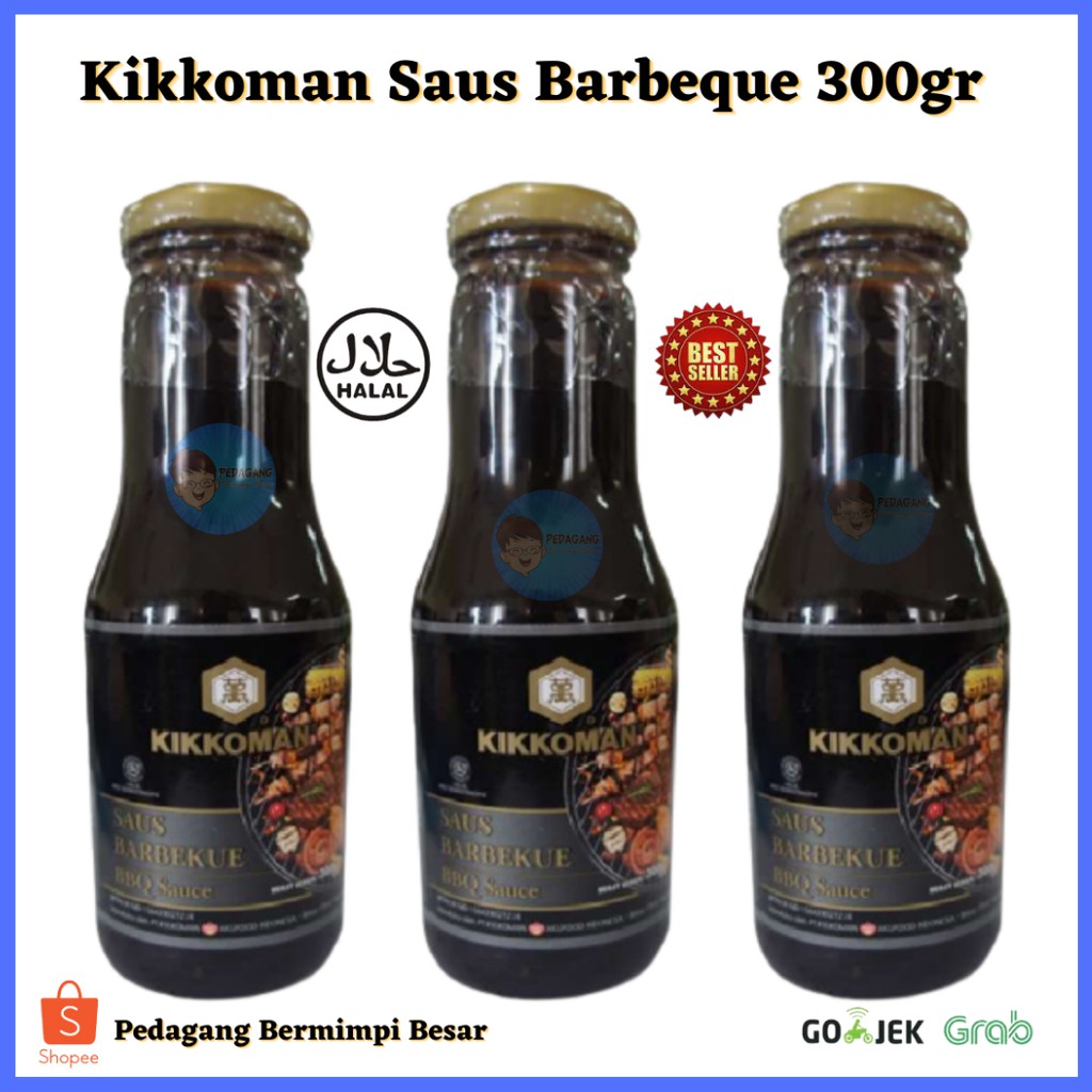 Kikkoman Saus Barbeque 300gr | Saus Barbeque Halal/ BBQ