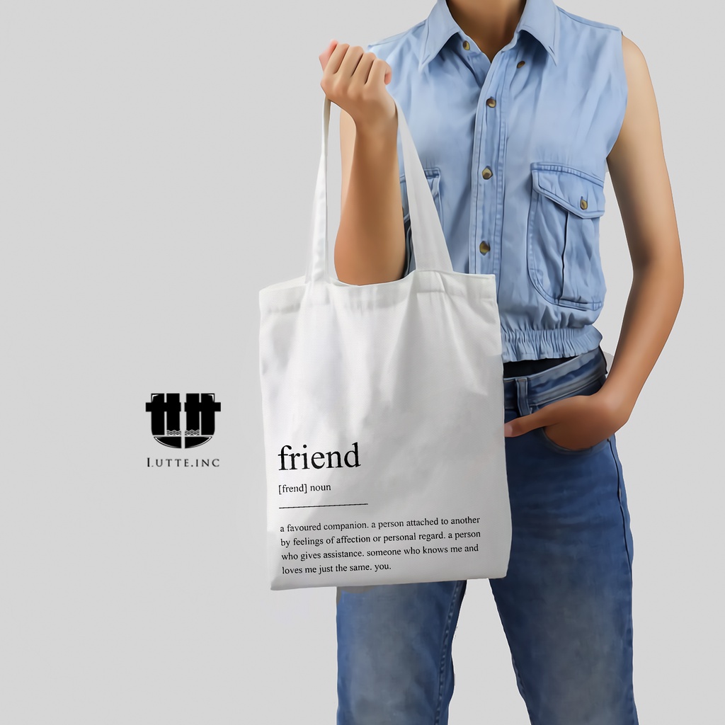 TERBARU Totebag Kanvas Premium ToteBag Lutte.inc Quote Series