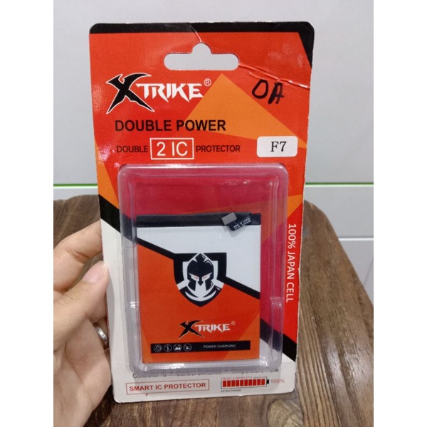 BATRE XTRIKE OPPO F7 BLP661 DOUBLE POWER