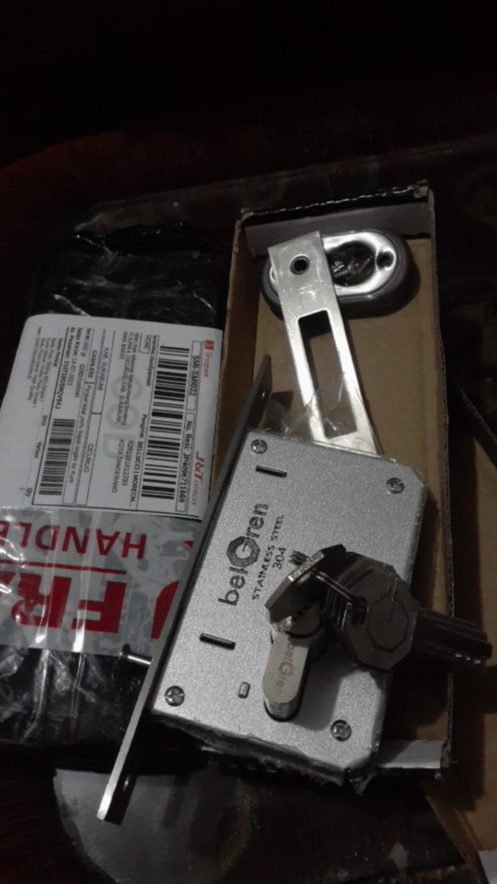 Body Pintu Sliding Belgran / Kunci Mekar / Kunci Pintu Geser / Body Pintu Geser High Quality